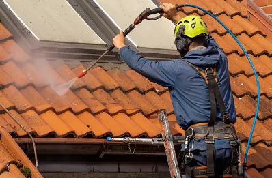 Démoussage et hydrofuge de toiture à Eygurande